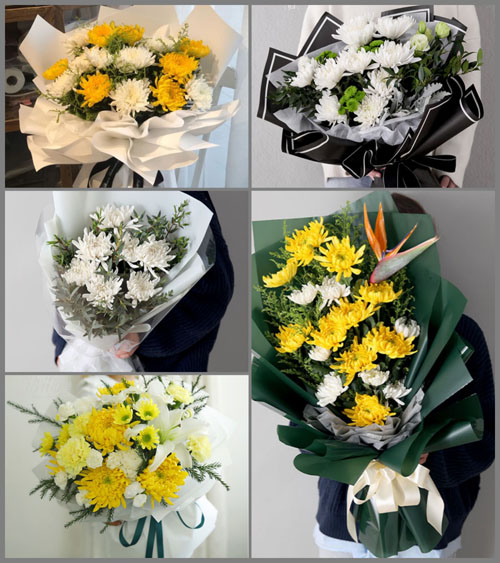 青海海西州格尔木市大格勒乡菊花村白事花束代送